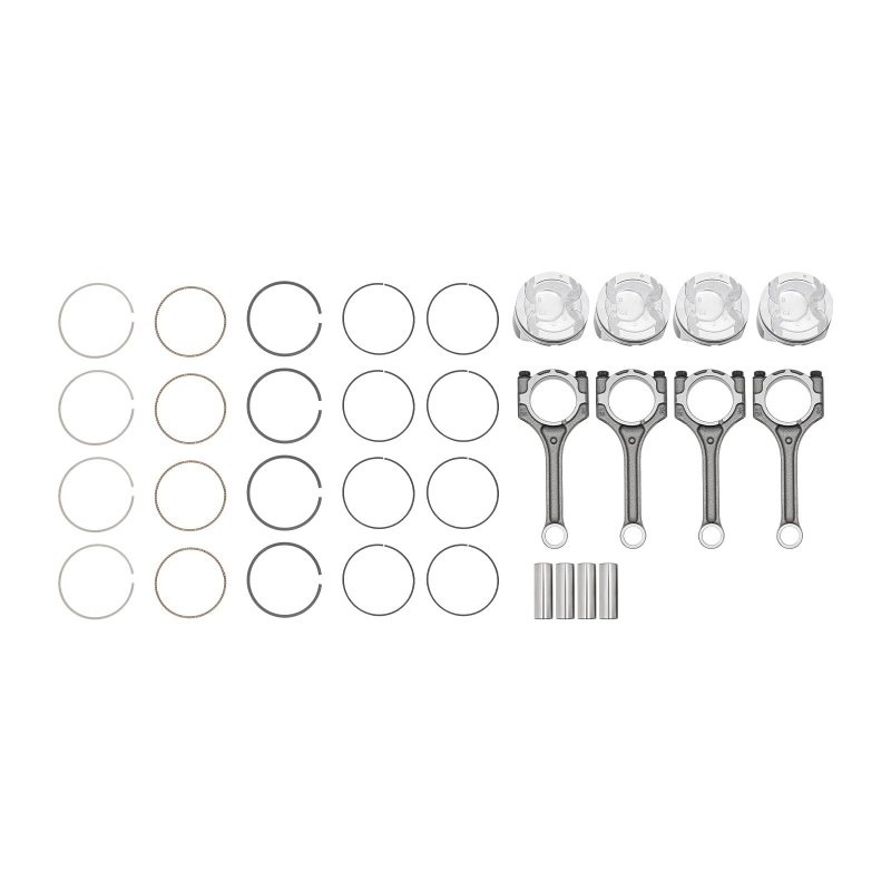 4pcs Connecting Rod Piston Kits For 2012 2013 2014 2015 2016hyundai Kia Accent Rio 1 6l Dohc 23041-2b600 23041-2b610