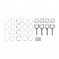 4pcs Connecting Rod Piston Kits For 2012 2013 2014 2015 2016hyundai Kia Accent Rio 1 6l Dohc 23041-2b600 23041-2b610