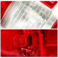 Kuafu Rear Right Tail Light W Bulbs Compatible With 2018-2020 Ford F-150 Replacement For Jl3z-13404-h Taillight Red Lens Chrome