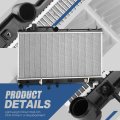 Dpi 2777 Factory Style 1-row Cooling Radiator Compatible With Subaru Crosstrek Forester Impreza Legacy Outback 0l 2 5l Na At
