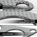 Aluminum Exhaust Manifold Header Gasket Set Compatible With 90-93 Mazda Miata 1 6l