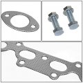 Aluminum Exhaust Manifold Header Gasket Set Compatible With 90-93 Mazda Miata 1 6l