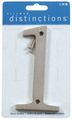 Distinctions By Hillman 843321 4-inch Brushed Nickel Flush-mount House Number 1 