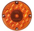 Maxxima M90081y 7 Round Amber Parking Turn Signal Bus Light 17 Led S 