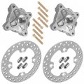 Caltric 2x Front Wheel Hub And Brake Disc Kit Compatible With Polaris Rzr 570 S 2017
