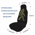 Funny Sasquatch Camouflage Bigfoot Car Seat Covers 2pcs Full Set For Men Women Suitable Suv Sedan Truck Pick-up Automotive