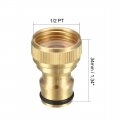 Uxcell Brass Garden Hose 1 2 Pt Female Threaded Connector Adapter