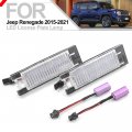 Nsautolighting Renegade Led License Plate Light For 2015-2021 Jeep Rear Tag Number Lamp Oem Error Free Lamps 6000k Xenon White