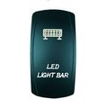 Laser Backlit Blue Rocker Switch Led Light Bar 20a 12v On Off Stvmotorsports White 
