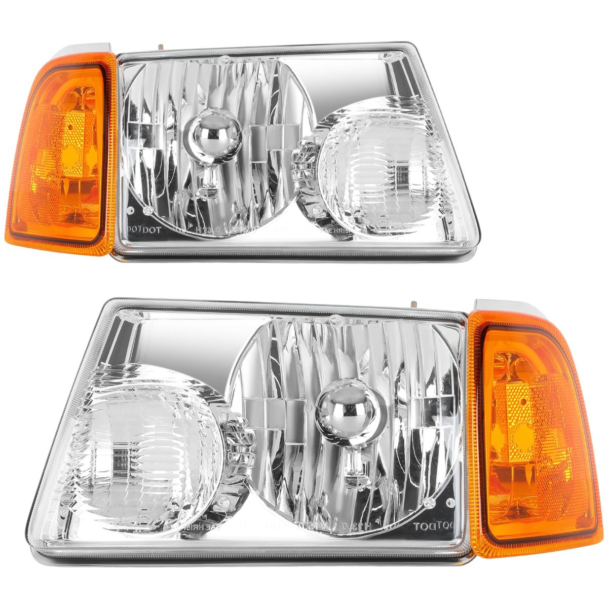 Headlights 2001-2011 Ford For Ranger Pair Headlight Assembly Bulbs Not Included Am94811292