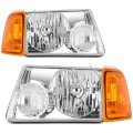 Headlights 2001-2011 Ford For Ranger Pair Headlight Assembly Bulbs Not Included Am94811292