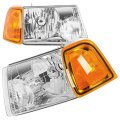 Headlights 2001-2011 Ford For Ranger Pair Headlight Assembly Bulbs Not Included Am94811292 