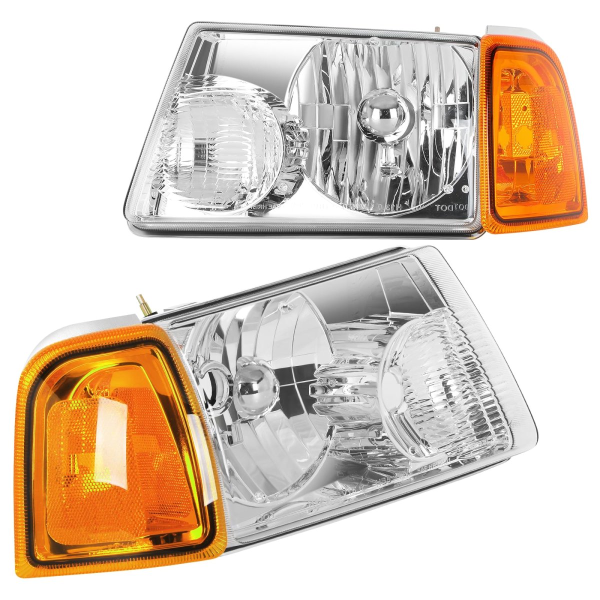 Headlights 2001-2011 Ford For Ranger Pair Headlight Assembly Bulbs Not Included Am94811292