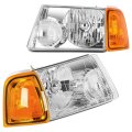 Headlights 2001-2011 Ford For Ranger Pair Headlight Assembly Bulbs Not Included Am94811292
