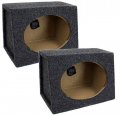 Qpower Angled Style 6 X 9 Inch Car Audio Speaker Box Enclosures 2 Boxes 