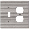 Amerelle Chemal Frost Nickel Cast 1 Toggle Duplex Wallplate 