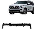 Front Bumper Grille Lower Black Straight Trim Style Replacement For Sequoia 2023-2024 