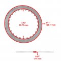 Caltric Clutch Friction Steel Plates And Springs Kit Compatible With Honda Crf250f 2019-2023