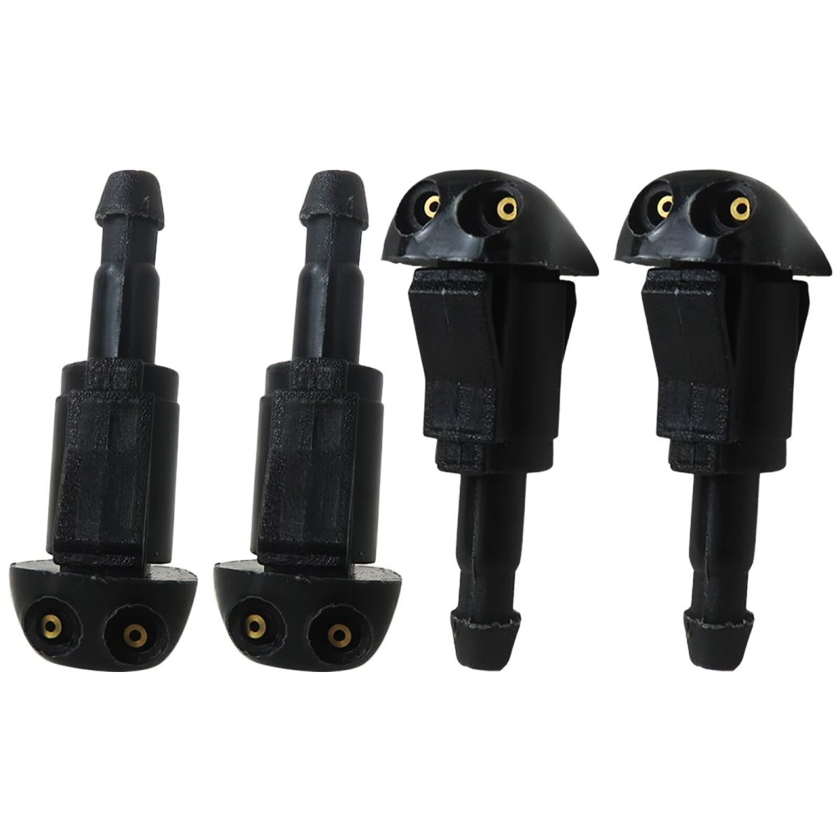 4 Pack 5113049aa Adjustable Front Windshield Wiper Washer Jet Nozzle Spray Assembly For 2008 2018 Dodge Grand Caravan