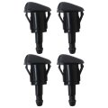 4 Pack 5113049aa Adjustable Front Windshield Wiper Washer Jet Nozzle Spray Assembly For 2008 2018 Dodge Grand Caravan 