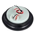 Partsam 4 Red Round Sealed Led Trailer Stop Turn Brake Tail Light 15 Diodes Clear Lens Grommet Mount Mini-reflex Faceted