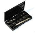 Huanyu Instrument M1 Grade 304 Stainless Steel Digital Scale Calibration Weights Kit Set12 Pcs 1mg-500mg 