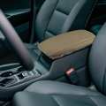 Uxcell Car Center Console Armrest Cover Protector Neoprene Fabric For Subaru Outback 2020-2023 Dark Brown