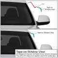 Auto Dynasty Compatible With 08-09 Pontiac G8 4pcs Tape-on Window Visor Deflector Rain Guard