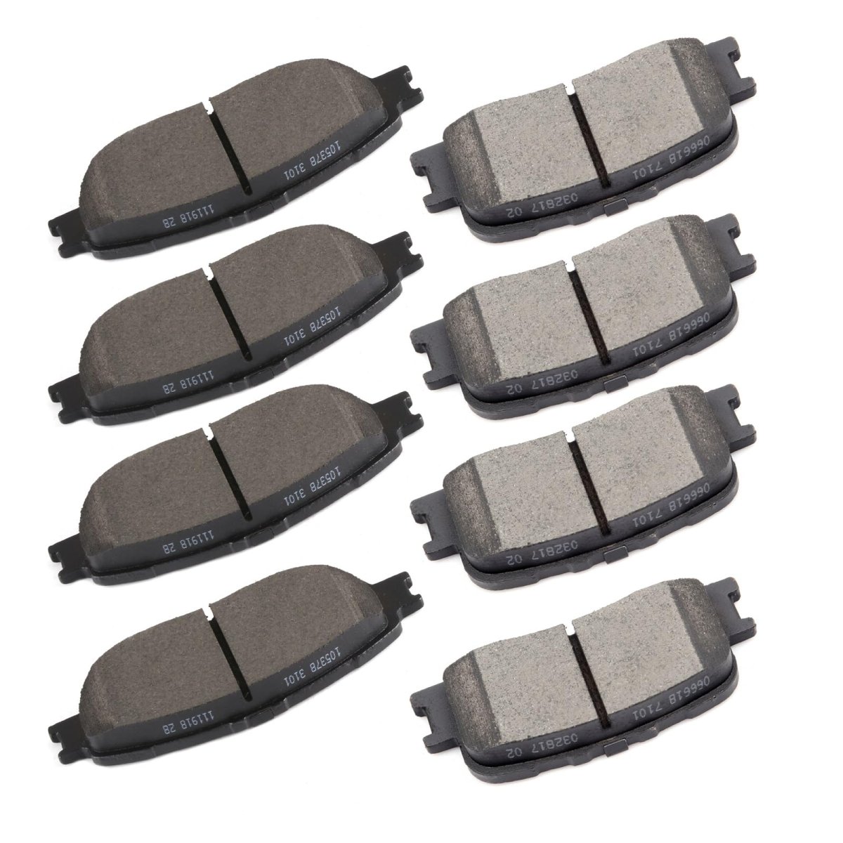 D885 D906 Brake Pads Front And Rear Disc Pad Set For Lexus Es300 2002 2003 Es330 2004 2006 Ceramic Semi Metal With Hardware