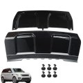 Front And Rear Bumper Skid Plate Trim Cover Black Replacement For 2014 2015 2016 2017 Range Sport Gloss Plastic 2 Piece Set 