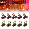 Usonline911 20 Pack 3 4 Round Led Clearance Side Marker Lights For Truck Trailer Rv 10pcs Amber And Red