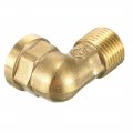 Uxcell Brass Elbow Pipe Fitting 90 Degree 1 2 Bsp Male X Pt Female Coupler 5pcs