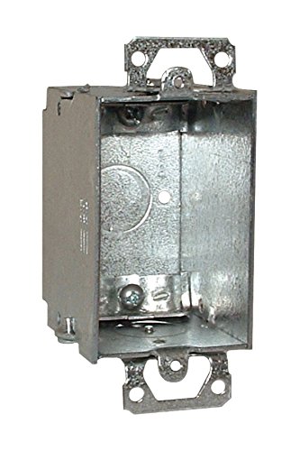 Hubbell Raco 519 Single Gang Switch Box With Clamps Alloy Steel Painted Gray Compact Electrical Housing 10 Pack