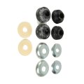 Strut Rod Bushing Set For 1990 Dodge Shadow Spirit Natural Rubber Black 0 87 In Inside Diameter Front Position 