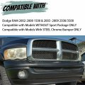 Hecasa Lower Bumper Air Deflector Valance Dam Compatible With Dodge Ram 2002-2008 1500 2003-2009 2500 3500 Replacement For