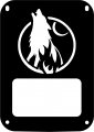 Jeeptails Wolf Howling At The Moon Tail Lamp Light Covers For Jeep Jk Wrangler Black Set Of 2 
