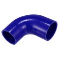 1 Pcs 60mm 2 36 -70mm 2 76 Id 102mm 4 Length 90 Degrees Blue Car Silicone Hose Coolant Universal 