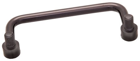 1 46 X 3 Lg 4-28 8 Dp Thds Black Anodized Finish Aluminum Folding Round 90o Free Fall Pull Handle Each