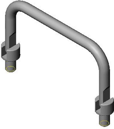 1 46 X 3 Lg 4-28 8 Dp Thds Black Anodized Finish Aluminum Folding Round 90o Free Fall Pull Handle Each