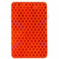 Amber Red 2x3 Rectangle High Visibility Reflective Stick-on Prism Reflector Dot-sae Strong Adhesive Weatherproof Trailer Camper 