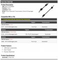 Front Axle Shaft Kit 2 Piece Set Compatible With 2005-2018 Volkswagen Jetta Automatic Transmission