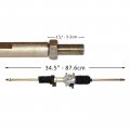Caltric Steering Gear Rack And Pinion With Tie Rod Ends Compatible Polaris