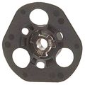 Quick Change Disc Backup Pad 7 In Diameter 6 Hole Vacuum Design Ts Face Mounting Threaded Arbor 5 8 11 Hard Plastic Body 8600 