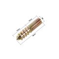 Uxcell M6 Hanger Bolts Length 1-1 8 30mm Double Headed Self-tapping Screw 6mm Wood Joint Furniture Legs 10pcs
