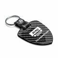 Ipick Image Made For Jeep Gladiator Real Black Carbon Fiber Large Shield-style Key Chain