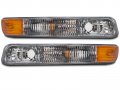 Headlightsdepot Chrome Housing Park Lights For Gmc Sierra 1500 Hd 2500 3500 Yukon Xl Includes Left Driver And Right Passenger 