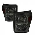 Chrome Housing Smoke Lens Headlights Made For 2011-2016 Ford F-250 F-350 F-450 F-550 