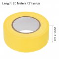 Uxcell 3pcs 25mm 1 Inch Wide 20m 21 Yards Masking Tape Painters Rolls Yellow