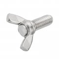 Uxcell 10pcs M8-1 25x20mm Wing Butterfly Screws Bolts 304 Stainless Steel Bolt Thumb Hand