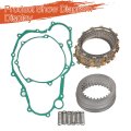 Clutch Friction Plates And Gasket Kit Replacement For Yamaha Yfz450 2004-2008 2009